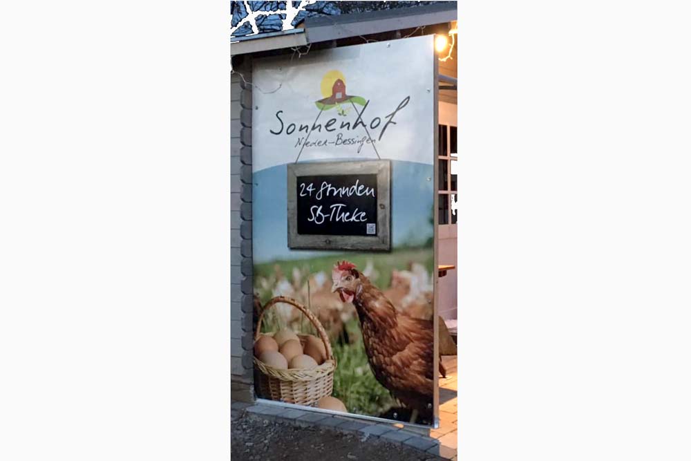 Aufkleber Fensterfront