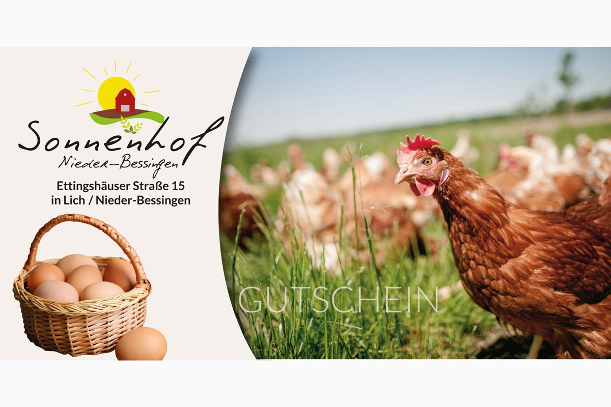 Gutschein - Klappkarte DIN lang