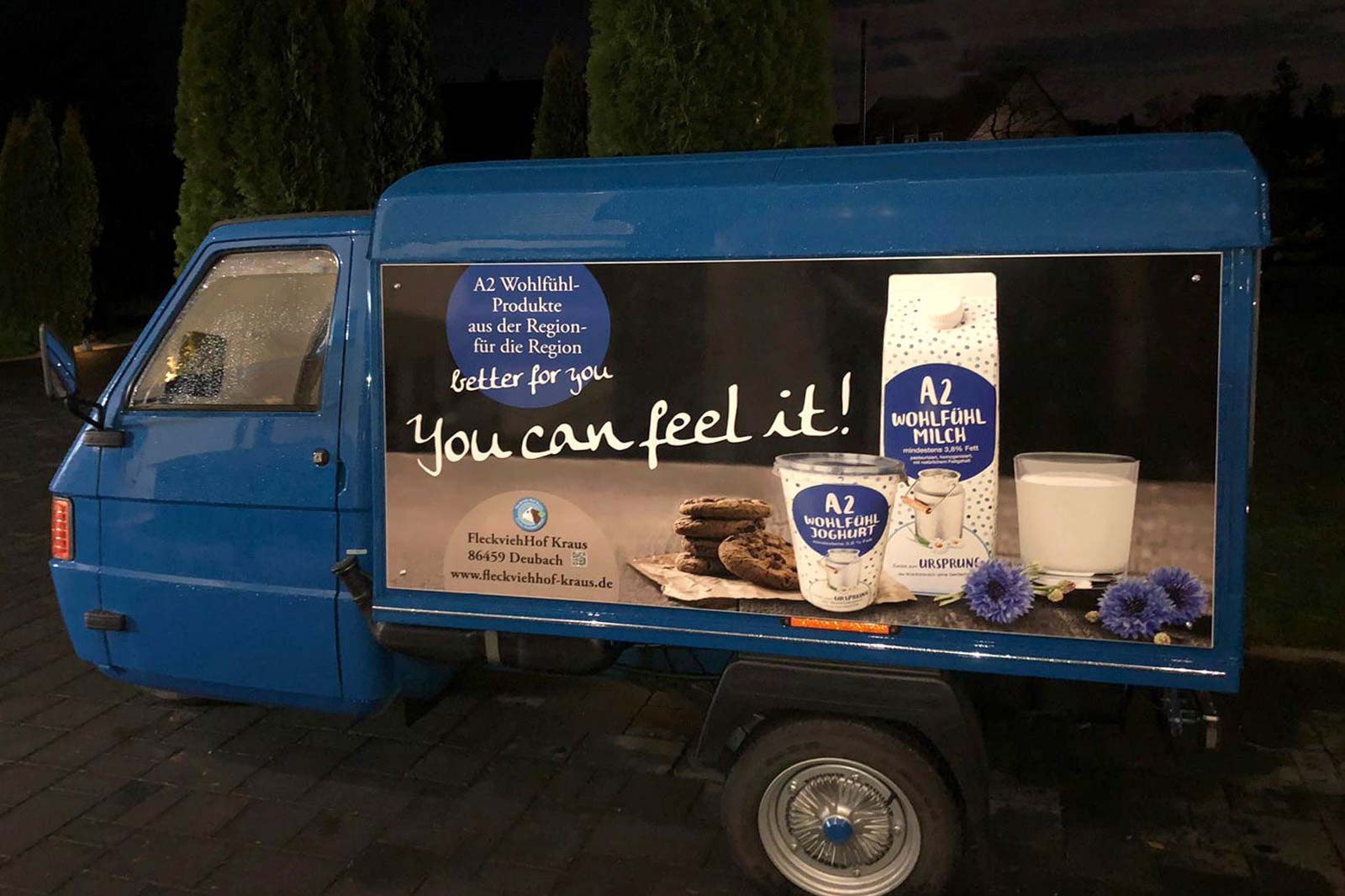 KFZ-Beschriftung für eine APE