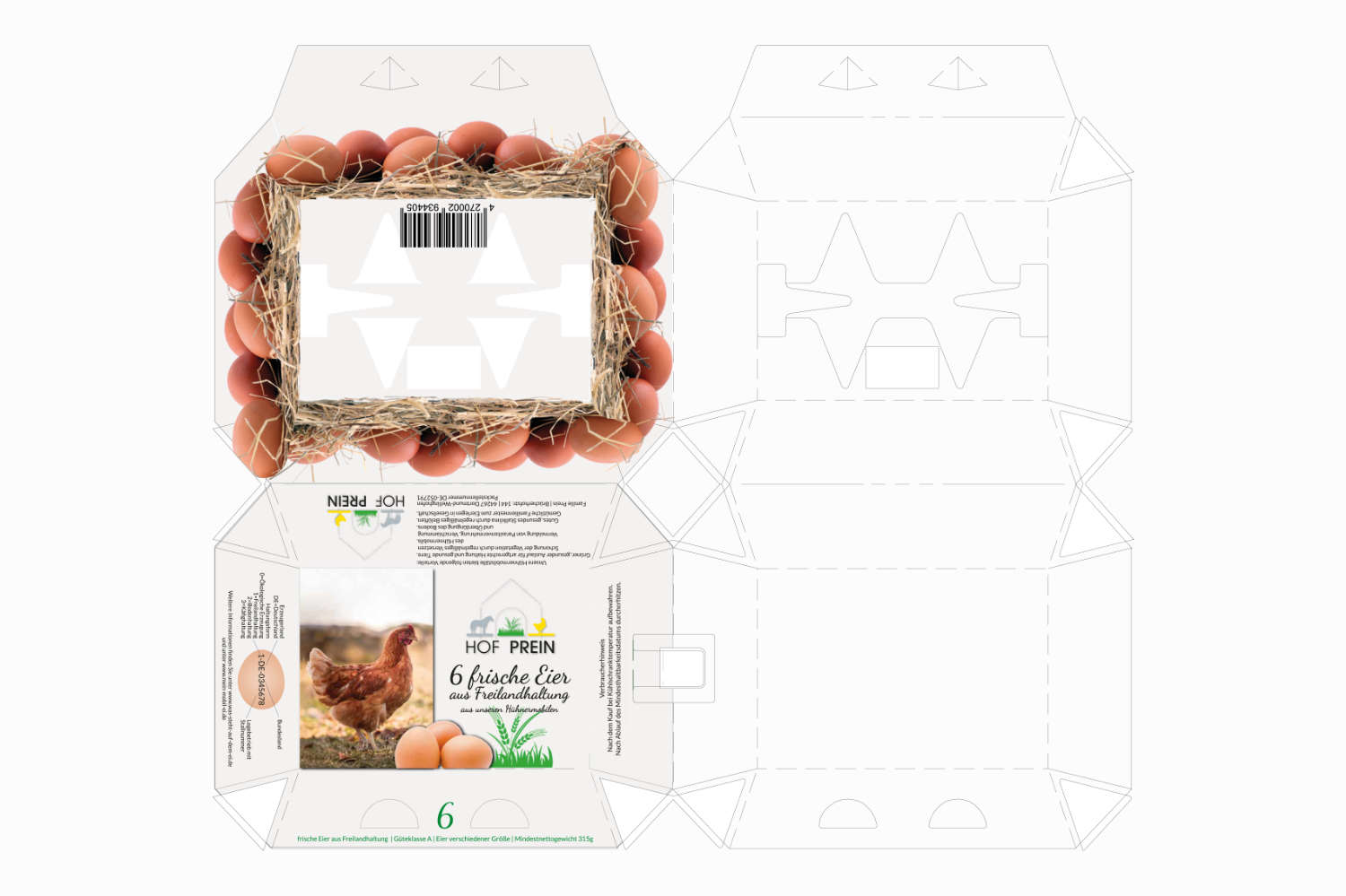 6er Eierschachtel