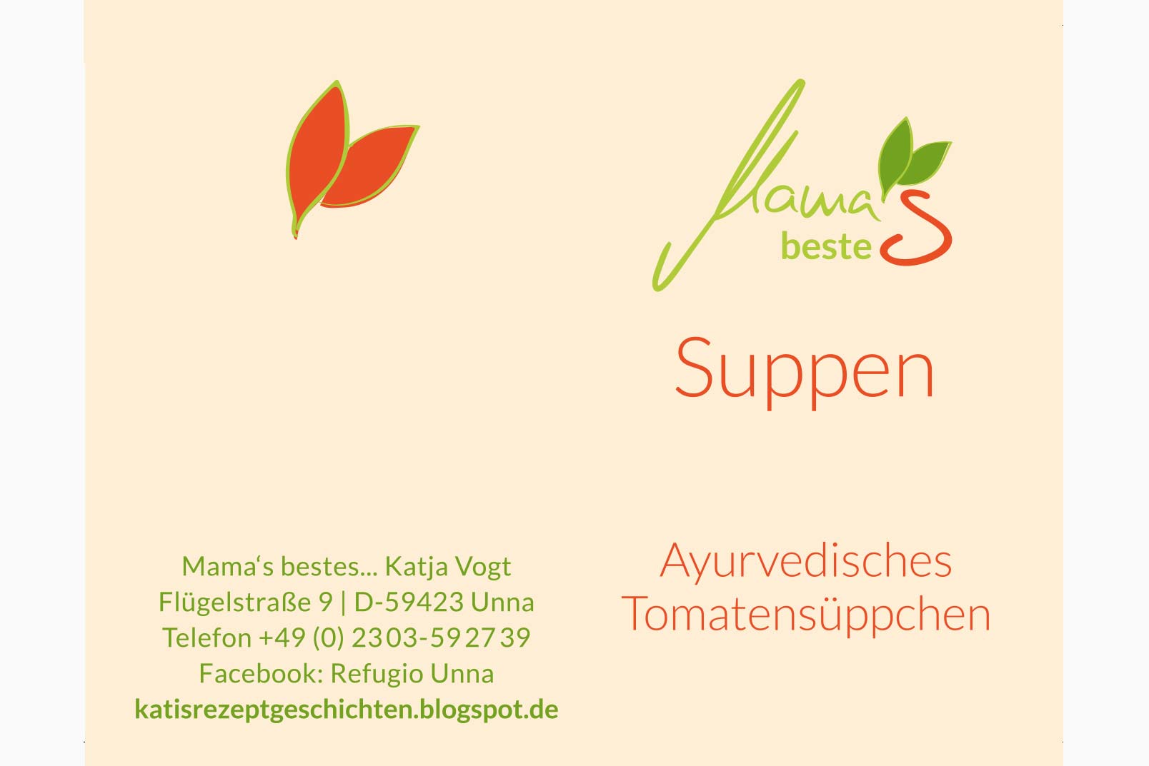 Produktanhänger als Doppelkarte in VK-Format